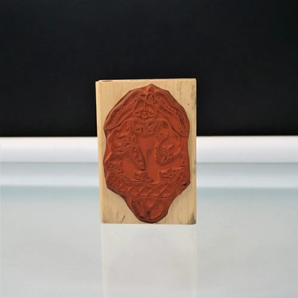 Easter Stamp Lady Bunny Rabbit Stitched Doll Stampede Rubber Stamp